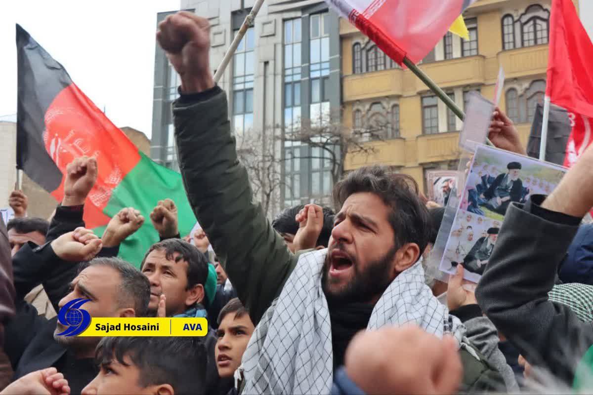 ویدئو/ اجتماع بزرگ مهاجرین کشورهای اسلامی در مشهد مقدس در محکومیت ترور و شهادت قائد امت اسلامی امام خامنه‌ای (ره)  <img src="https://cdn.avapress.net/images/video_icon.png" width="16" height="16" border="0" align="top">