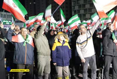 انځوریز راپور / د اسلامي انقلاب د نظریاتو سره د ایران د ملت د وفادارۍ د نوي کولو ۳۶مه شپه؛ په تهران کې د انقلاب او ولی عصر په چوکونو کې د شپې شور او غوغا  