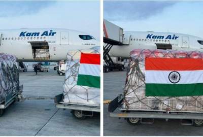 India sends humanitarian aid to flood and earthquake victims in Afghanistan