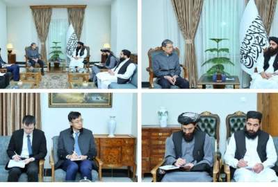 رایزنی متقی با سفیر چین در کابل / تأکید بر تسریع مذاکرات اورمچی و تقویت اعتماد منطقه‌ای