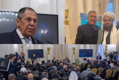 په مسکو کې د روسیې-اسلامي نړۍ په غونډه کې د اسلامي امارت د سفیر ګډون؛ د کازان په فورم کې د افغانستان دوامداره ګډون