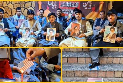 برگزاری مراسم چهلمین روز شهادت امام خامنه‌ای (ره) در مزارشریف  