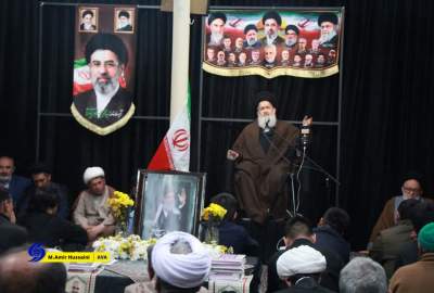 تصاویر/ برگزاری مراسم اربعین شهادت امام خامنه‌ای از سوی جمعی از مهاجرین در قم