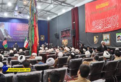 تصاویر/ مراسم علمای افغانستان در مشهد با محوریت اربعین شهادت امام شهید خامنه‌ای و اعلام بیعت با آیت‌الله سید مجتبی خامنه‌ای