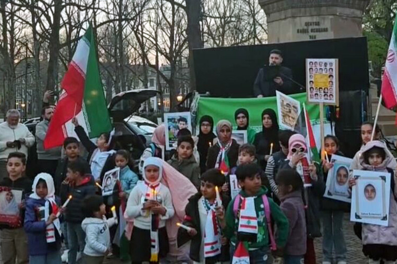 راهپیمایی سکوت در لاهه برای محکومیت حمله به مکتب دخترانه میناب