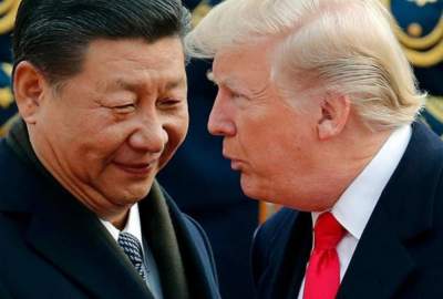What are the files on the table of "Xi Jinping" and "Donald Trump" in Beijing?
