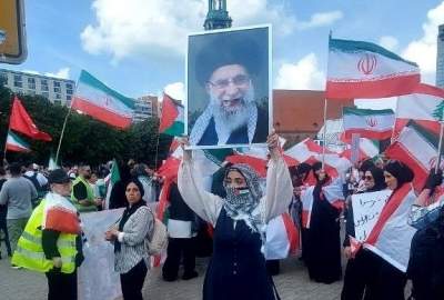 گزارش تصویری/ آغاز راهپیمایی ضد جنگ در حمایت از ایران در برلین  