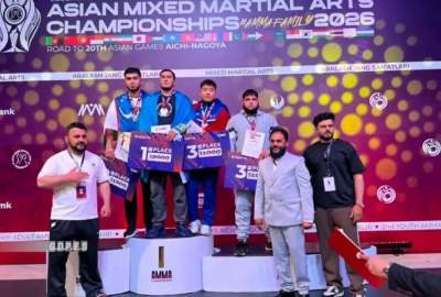 کسب یک مدال نقره و چهار برنز توسط رزمی‌کاران افغانستان در رقابت‌های آسیایی MMA