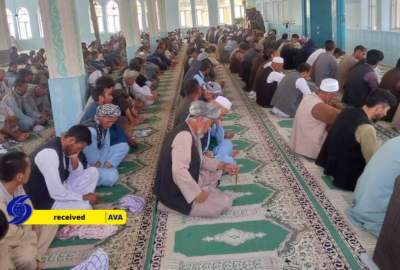 اقامه نماز عید قربان در مسجد جامع حضرت فاطمه‌الزهرا(س) ولایت بغلان؛ تأکید بر وحدت و انسجام مردمی