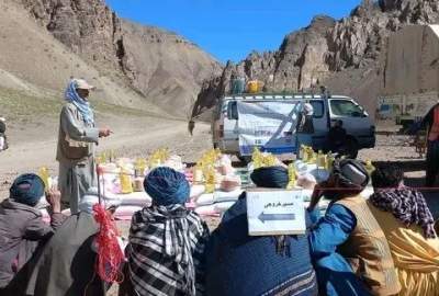 توزیع مواد غذایی برای بیش از ۲۷۰۰ خانواده در ولایت غور