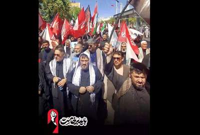What Afghan pilgrims said at the funeral of the martyred leader of the Islamic Revolution  
