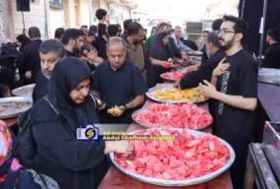 تقاریر مصورة/ مظاهر الإيثار والخدمة في مواكب النجف الأشرف  
