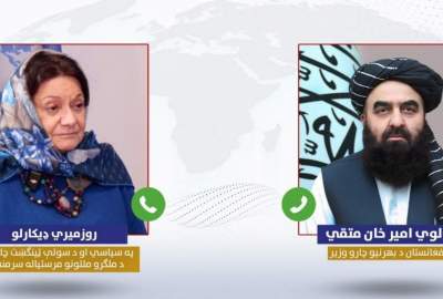 Amir Khan Muttaqi and UN Under-Secretary-General discuss future cooperation and the Doha Process